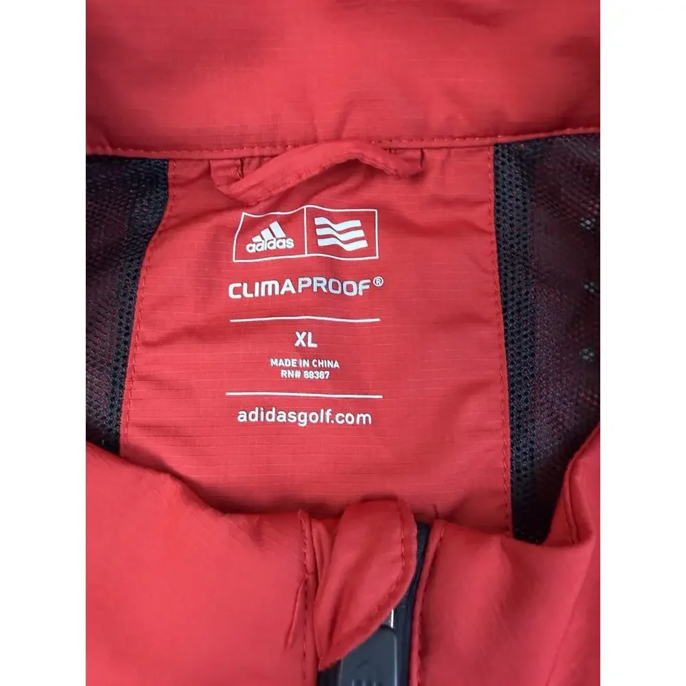 Adidas ClimaProof Opie Open 2015 Sanctuary Golf Jacket Men’s XL Red Black